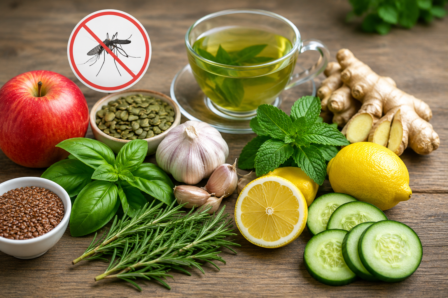 qué comer para que los mosquitos no te piquen