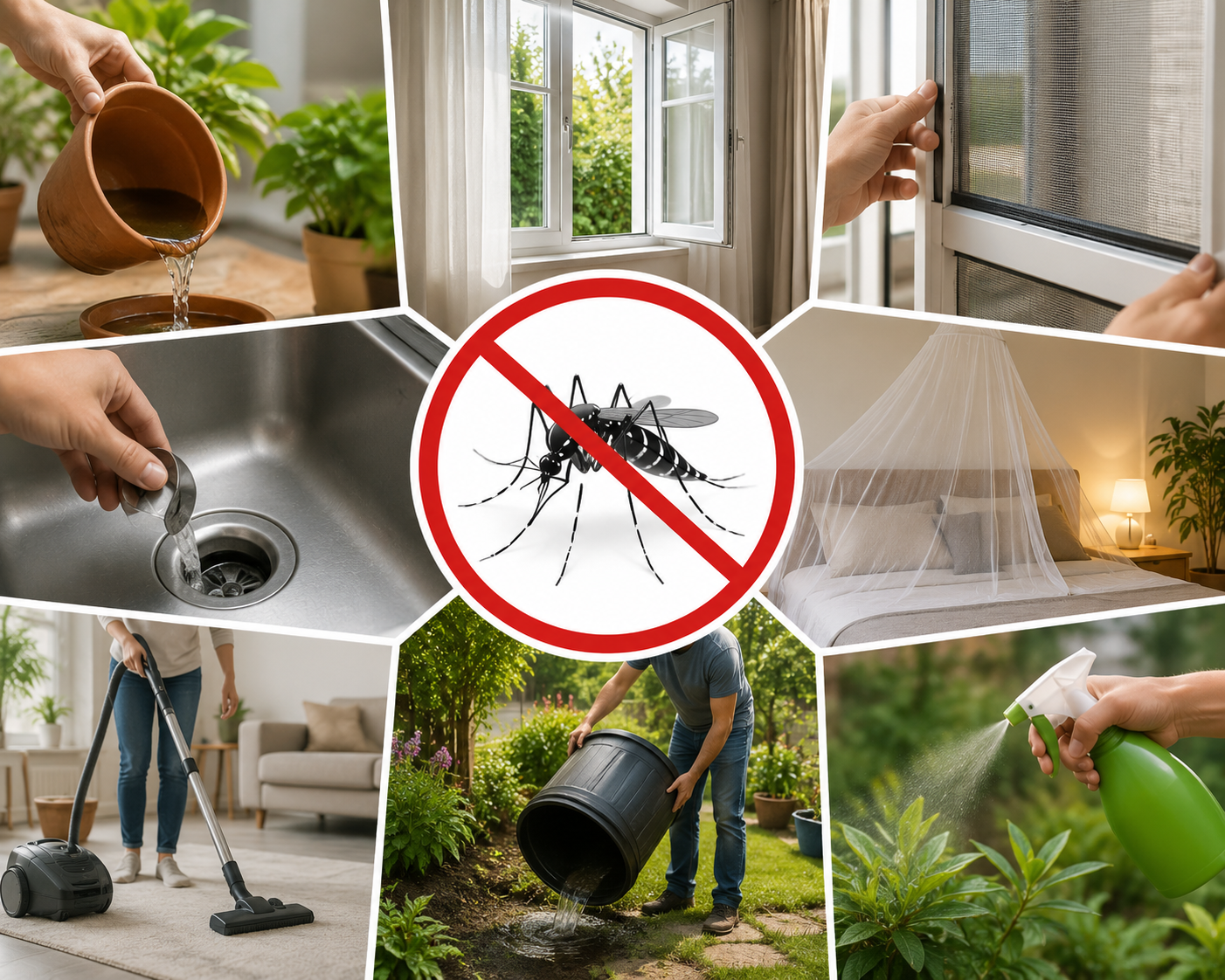 Eliminar los mosquitos de casa