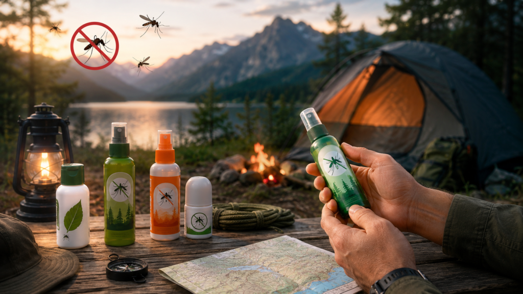 Repelente antimosquito para acampar